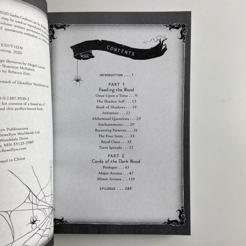 Подарочный набор таро - Темного Леса, Dark Wood Tarot, книга + карты